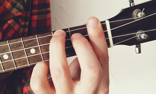 B Flat Chord Guitar Finger Position