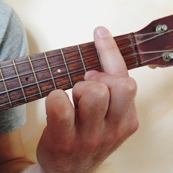 D7 Barre Ukulele Chord