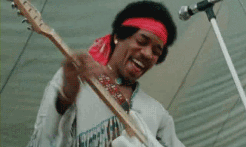 Jimi Hendrix Left-Handed Guitar Player