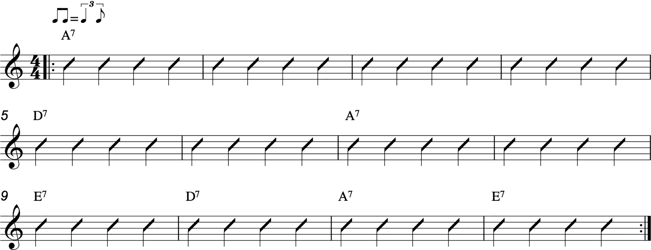 12-Bar Blues in A 12-Bar Blues in A